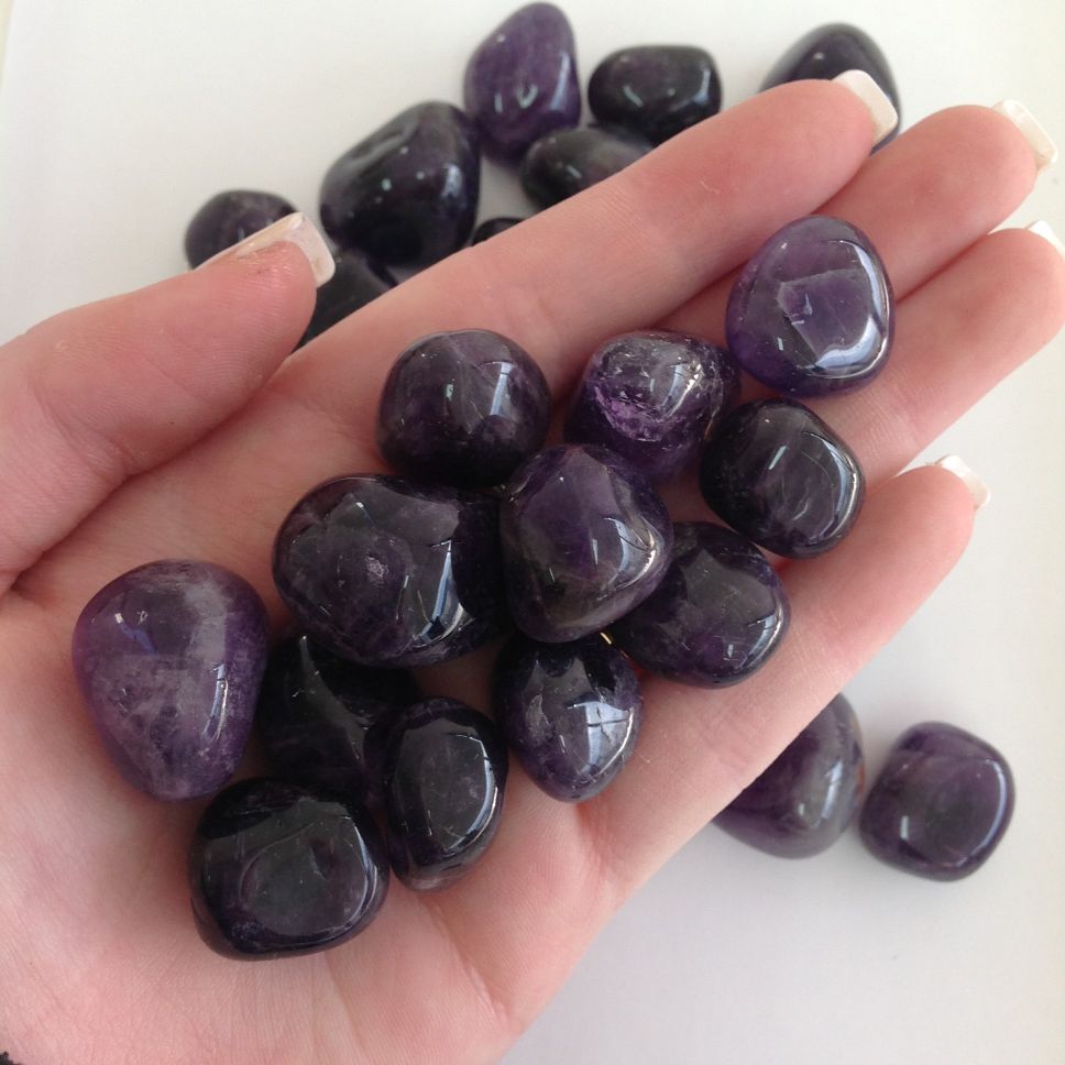 Amethyst Tumbled - (IN) - 250g - Q1 Amethyst Tumbled - (IN) - 250g - Q1